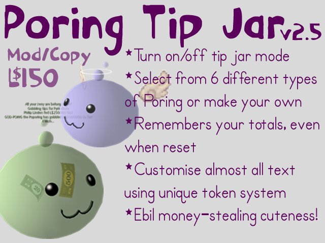 Poring Tip Jar 2.5