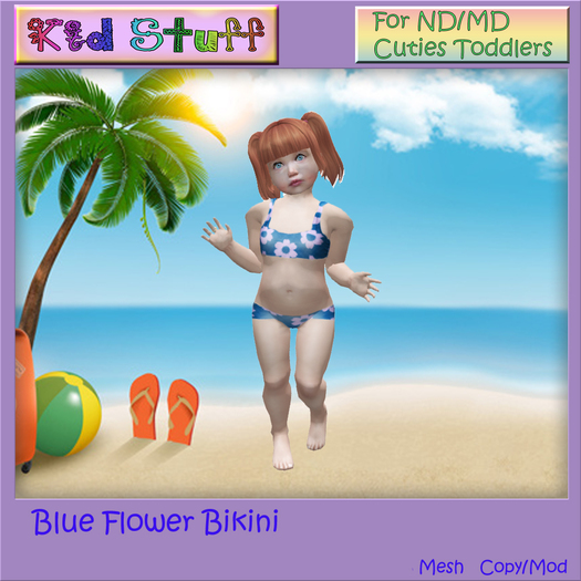 KS Blue Flower Bikini