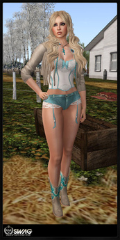 Second Life Marketplace - [RnR] Swag Lacy Mae Country Western Outfit