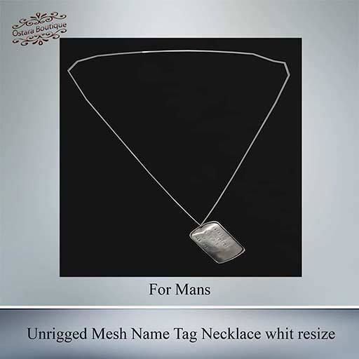 Army Name Tag Necklace - Mesh (WEAR TO UNPACK)