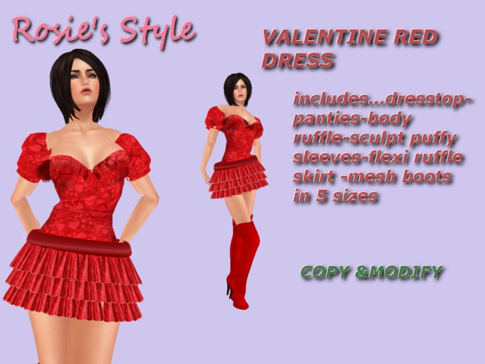 RS*Valentine Red Dress
