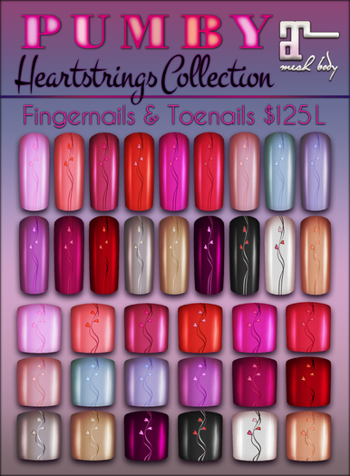 PUMBY* Heartstrings Collection - Maitreya Finger & Toenail Hud