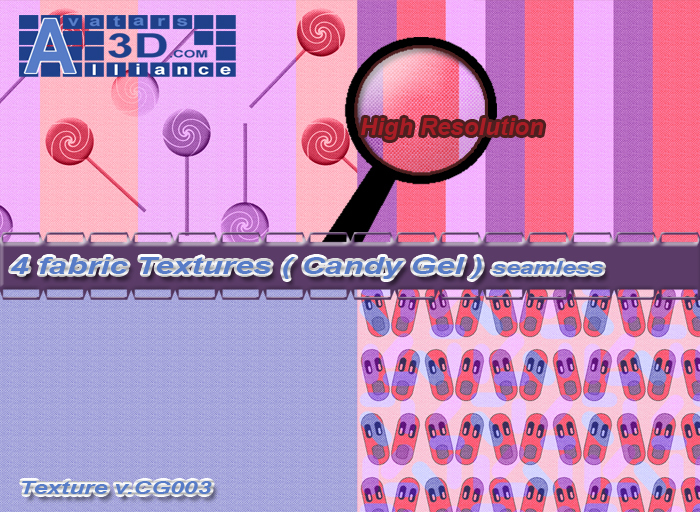Texture Candy Gel fabric Seamless v.CG003