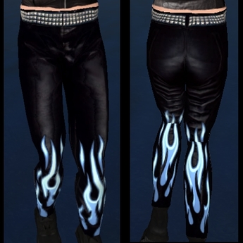 blue flame leggings