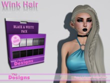 Wink Hair With Hud Black & Whites
