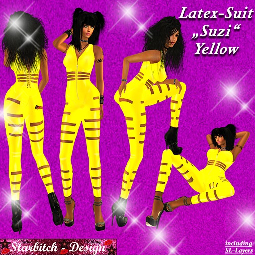 Latex-Suit "Suzi" Yellow (including Omega-Applier)