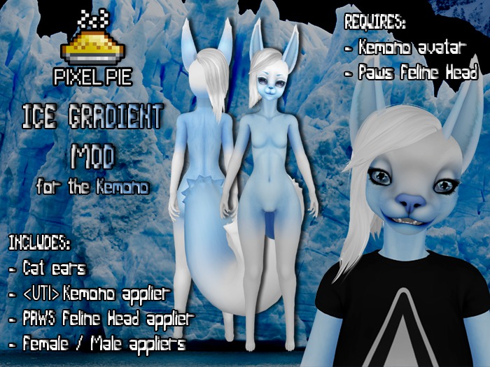 PIXEL PIE - Ice Gradient Mod for the Kemono