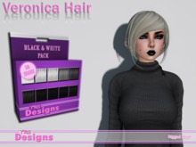 Veronica Hair With Hud Black & Whites