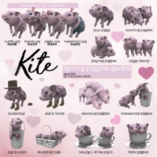 KITE - Spring Piggies - Nuzzling Piggies (rezz)