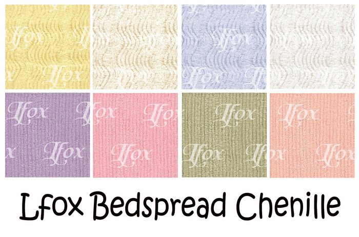 lfox Chenille Bedspread Fabrics