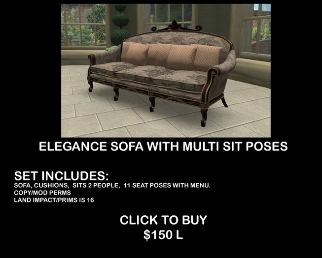 ELEGANCE SOFA BOXED
