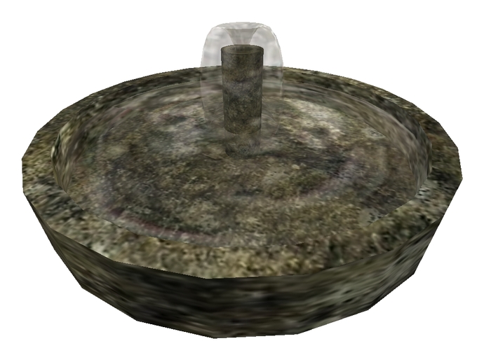 gray stone fountain