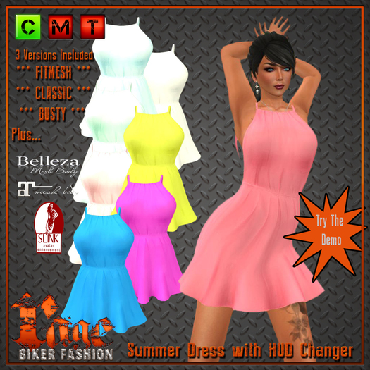 Summer Strappy Dress with HUD Changer (ADD ME)