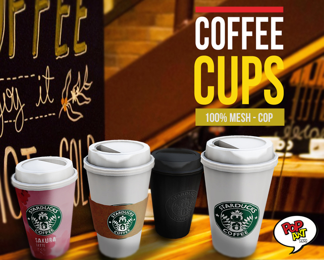 PopArt Store - Coffee Cups - 100% Mesh