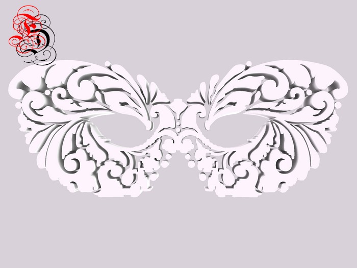 Frosensum ~ Mardi Gras Floral MASK FULLPERM