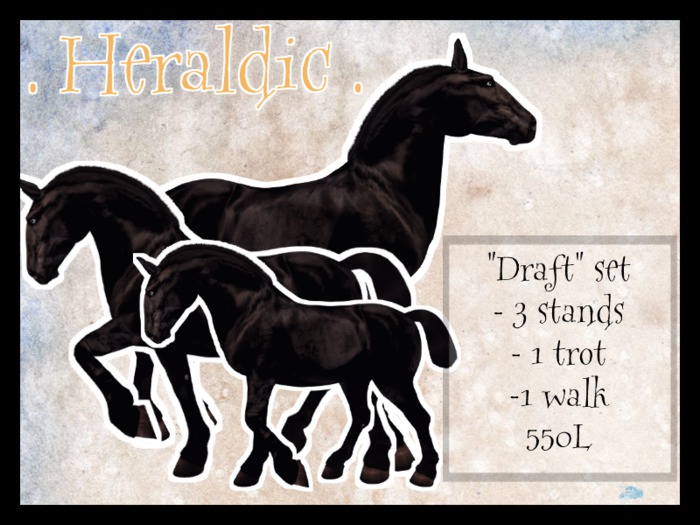 . heraldic . "draft" set