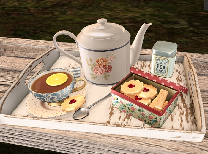 -tres blah- Cozy Winter - Tea Tray RARE