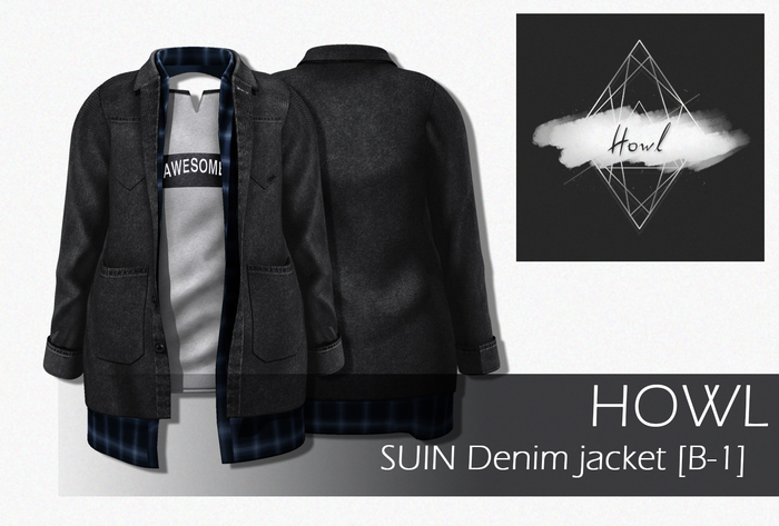 Second Life Marketplace - Howl - SUIN Denim jacket[B-1] WEAR