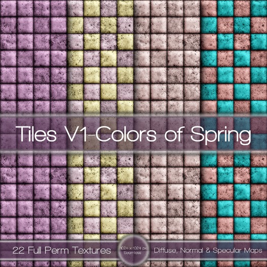 {L} Tiles V1-Colors of Spring