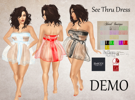 Second Life Marketplace - :AB: See Thru Dress DEMO