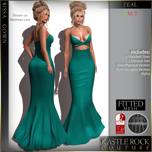 :KR: Rissa Gown - Teal