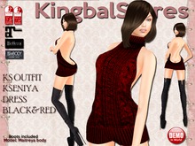 KS OUTFIT KSENIYA DRESS BLACK&RED
