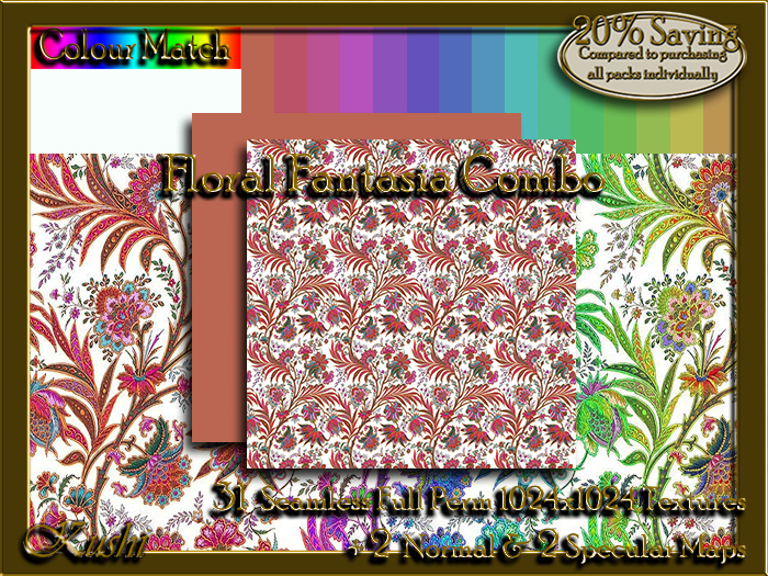 Floral Fantasia COMBO Textures 