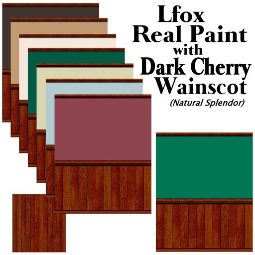 lfox Real Paint Dark Cherry Wainscot - Natural Splendor