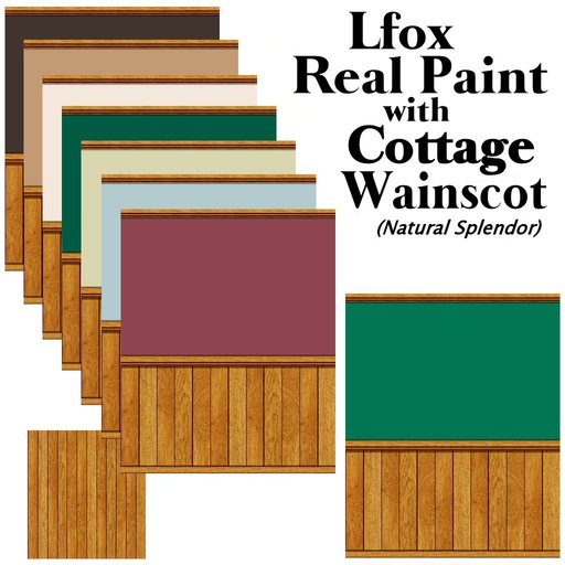 lfox Real Paint Cottage Wainscot - Natural Splendor