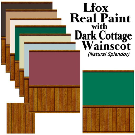 lfox Real Paint Dark Cottage Wainscot - Natural Splendor