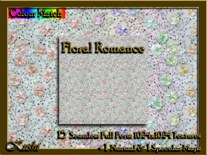 !Kushi! FloralRomance Textures -WEAR TO UNPACK