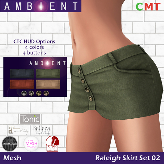 [AMBI] Mesh Raleigh Skirt Set 02 (BOXED)