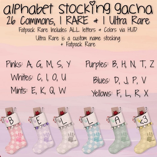 { Bellybean } Alphabet Stocking // Z //