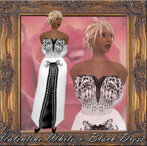 Valentines Romance White/Blk