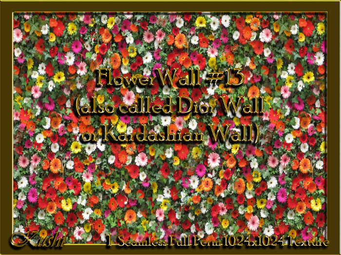 !Kushi! FlowerWall#13 Textures -WEAR TO UNPACK