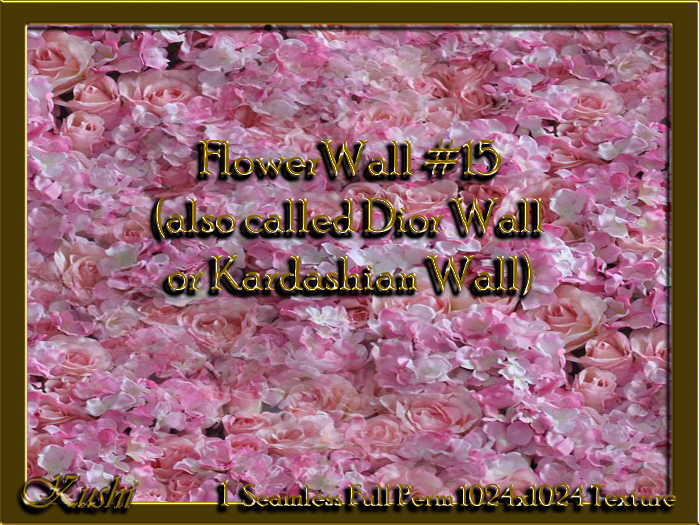 !Kushi! FlowerWall#15 Textures -WEAR TO UNPACK