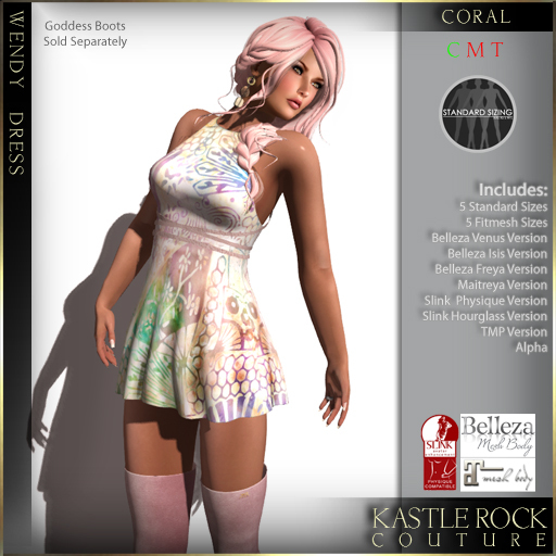 :KR: Wendy Dress - Coral