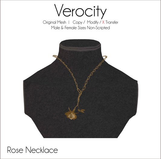 Verocity - Necklace: Rose (Add)