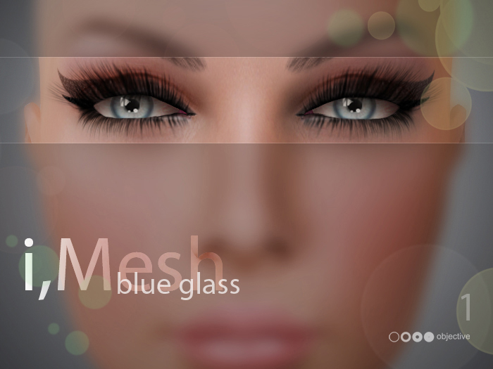 i,Mesh (mesh eyes) blue glass