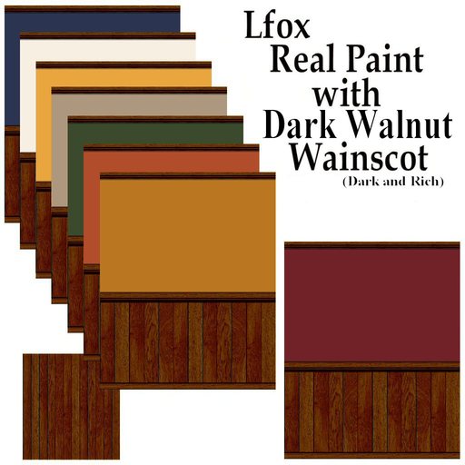 lfox Real Paint Dark Walnut Wainscot - Dark and Rich
