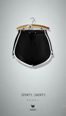 -Pixicat- Sporty.Shorts (Black)