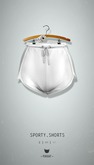 -Pixicat- Sporty Shorts (White)