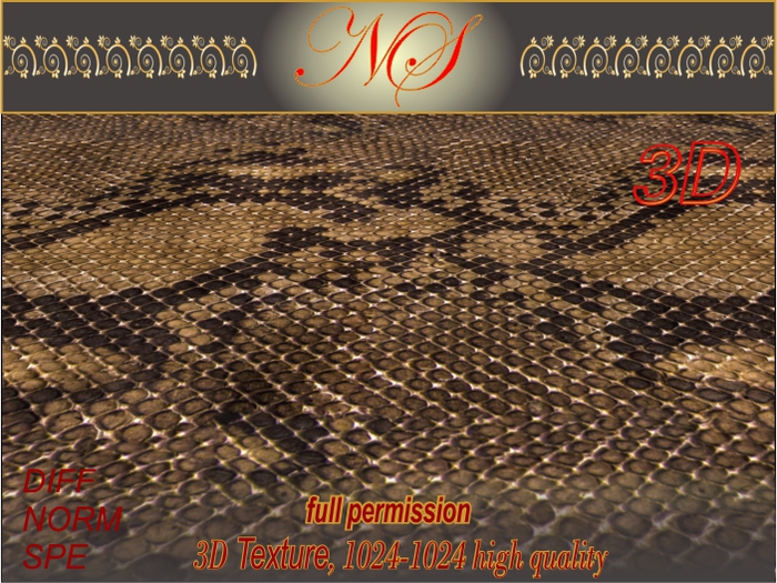 N_s 3d texture leather reptiles_RL009