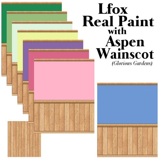 lfox Real Paint Aspen Wainscot - Glorious Gardens
