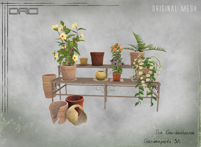 -DRD- Garden House - Garden Pots