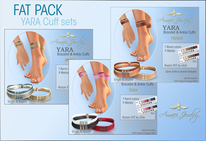 Amacci Jewelry - Yara Cuffs (Fat Pack)
