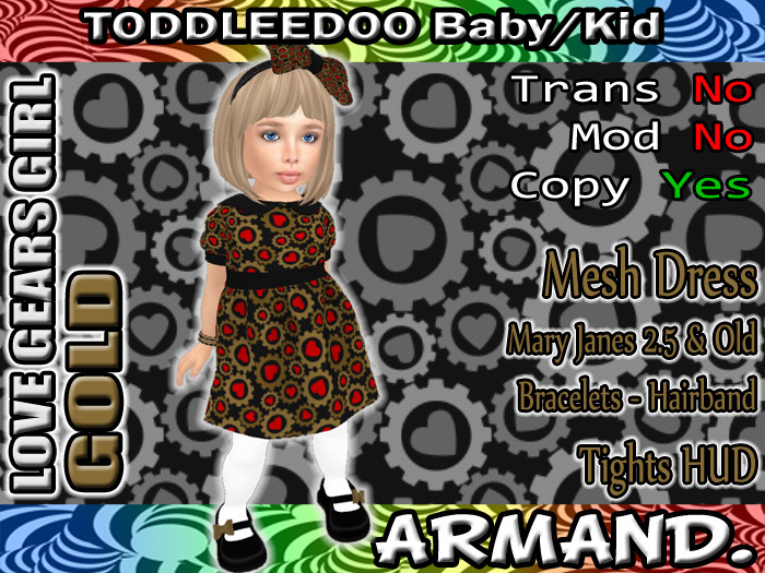 --ARMAND-- LOVE GEARS (GIRL) - GOLD