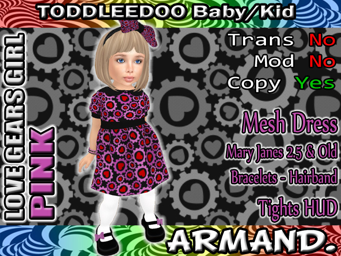 --ARMAND-- LOVE GEARS (GIRL) - PINK