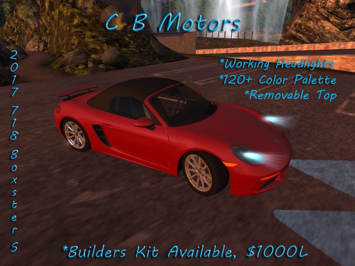 2017 CBM 718 Boxster S