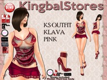 KS OUTFIT KLAVA TOP&SKIRT PINK